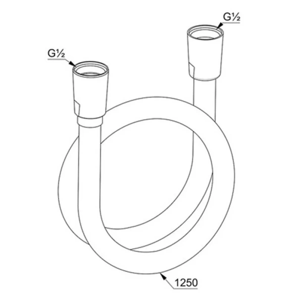 Шланг для душа Kludi Suparaflex черный матовый 6107139-00 (детальная фотография), шланги для душа