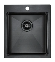 Мойка для кухни Paulmark Neckar 45 см вороненая сталь