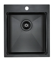 Мойка для кухни Paulmark Neckar 45 см вороненая сталь