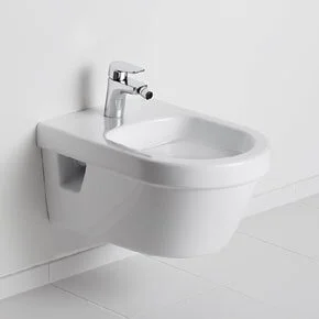 Биде подвесное Villeroy & Boch Architectura альпийский белый 54840001 (детальная фотография), круглой формы