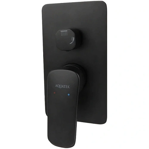 Смеситель для душа Акватек Вега черный - фото 2