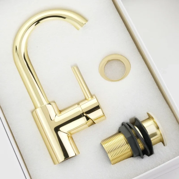 Смеситель для раковины Migliore Fortis золото 31541 (детальная фотография), золото