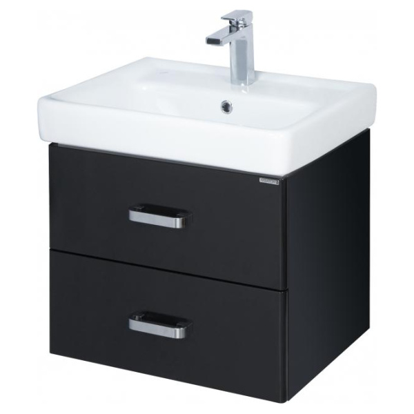 Тумба под раковину подвесная Акватон Америна 60 см черная 1A135401AM950 (детальная фотография)