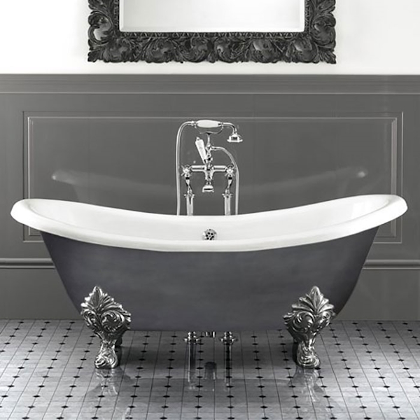 Ванна чугунная Devon&Devon Cherie Iron Effect (детальная фотография)
