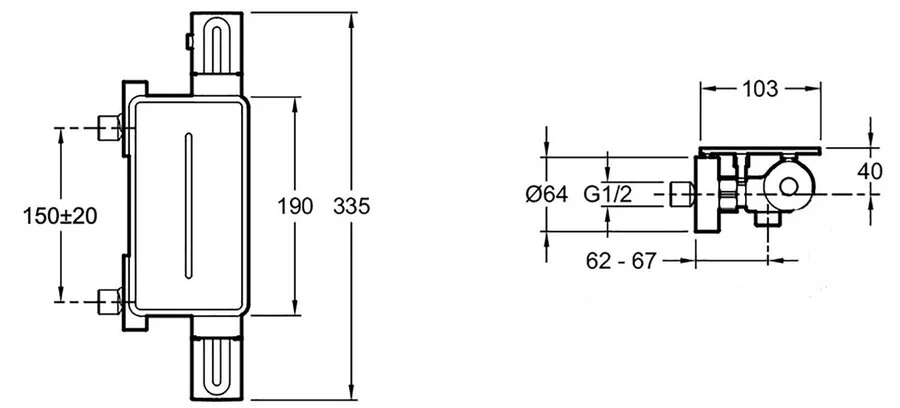 Смеситель для душа Jacob Delafon Metro хром E21767-CP (детальная фотография), для душа