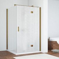 Душевой уголок профиль бронза стекло шиншилла Vegas-glass