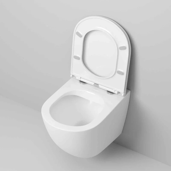 Унитаз подвесной Grossman безободковый белый GR-4457S (детальная фотография), современные, hi-tech, круглые