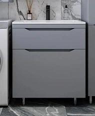 Тумба под раковину напольная Style Line Марелла Люкс Plus 70 см серый матовый антискрейтч