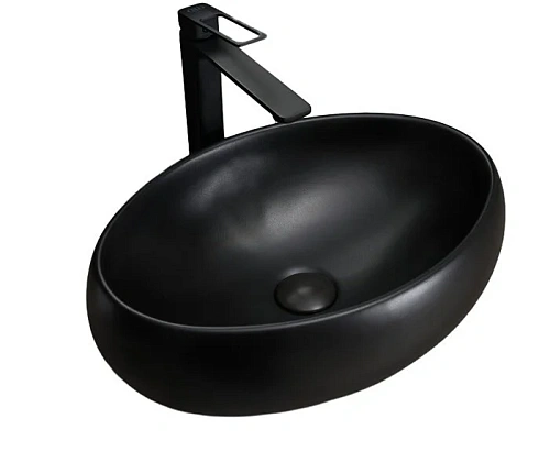 Раковина GID Lago Bm9030b 48 см черная - фото 1
