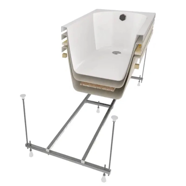 Акриловая ванна Triton Оникс Щ0000074608 180 х 75 см (детальная фотография), белые