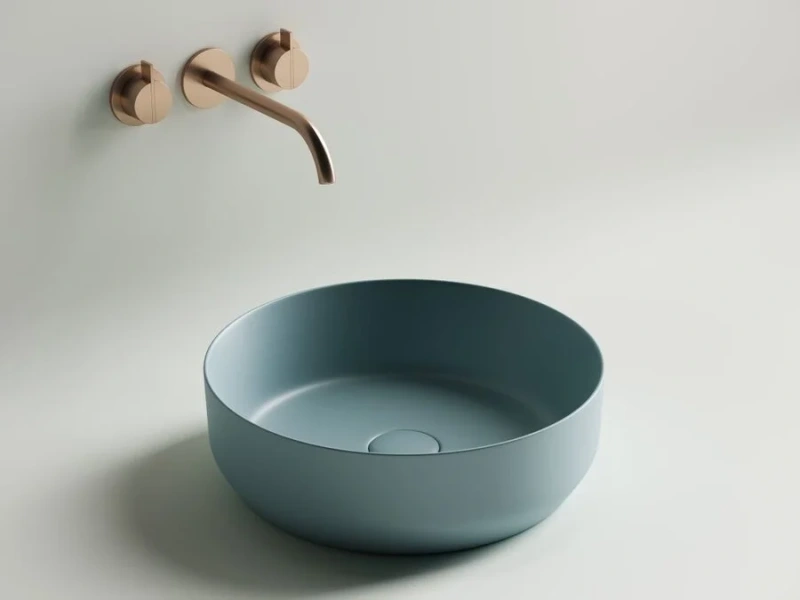 Раковина Ceramica Nova Element 39 см зеленая матовая CN6022MLG (детальная фотография), из санфарфора