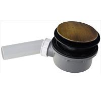 Донный клапан для душевого поддона, цвет бронза, Kerasan