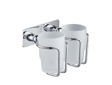Стакан для зубных щеток двойной Timo Nelson хром 150032/00