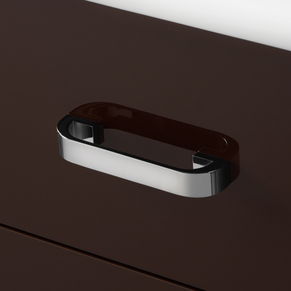 Тумба под раковину подвесная Акватон Америна 60 см коричневая 1A135401AM430 (детальная фотография), 55 см