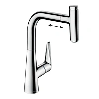Смеситель для кухни Hansgrohe Talis Select M51 хром, с вытяжным душем