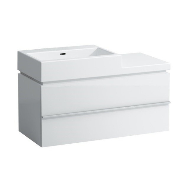 Раковина Laufen Living 100 см без отверстия для смесителя 8.1843.2.000.109.1 (детальная фотография), современные, hi-tech