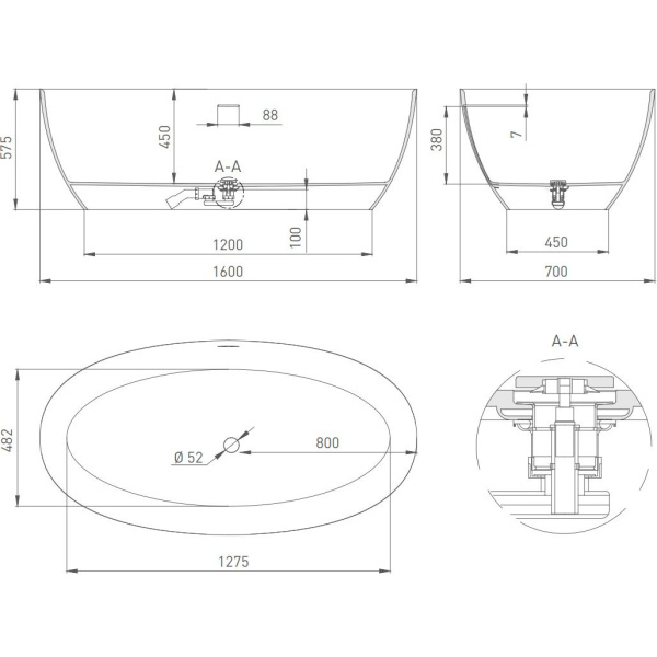Схема (детальная фотография), овальные