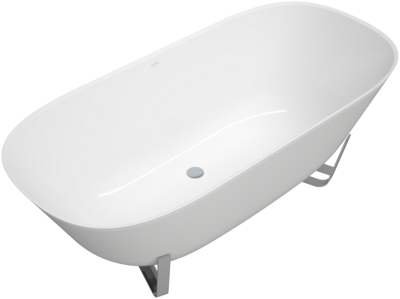 Ванна квариловая Villeroy & Boch Antheus 175х80 см белая Alpine White UBQ175ANH7F4BCV-01 (детальная фотография)