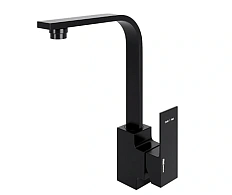 Смеситель для кухни WasserKRAFT Abens черный матовый