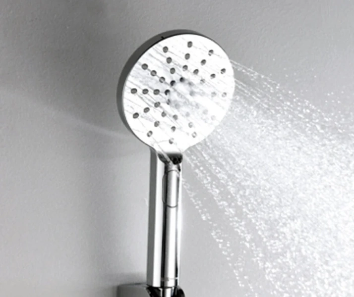 Душевая стойка WasserKRAFT с термостатическим смесителем A18801 (детальная фотография), с тропическим душем