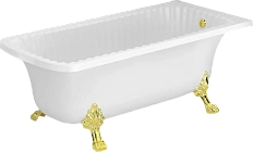 Ванна из искусственного камня Migliore Olivia Angolare 174х80 см фурнитура золото