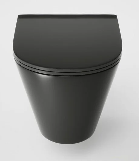 Унитаз подвесной Grossman черный GR-4477BMS (детальная фотография), без бачка, со скрытым бачком