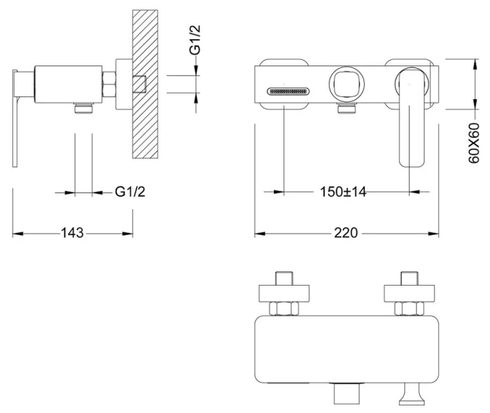 Смеситель для ванны антик Timo Torne 4314/02Y  (детальная фотография), для ванны