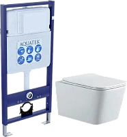 Унитаз с инсталляцией Акватек Либра New с тонким сиденьем