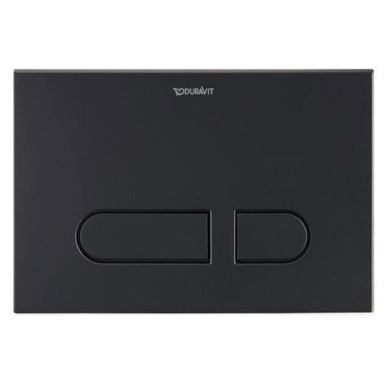 Клавиша смыва Duravit DuraSystem черная матовая WD5001031000 (детальная фотография)