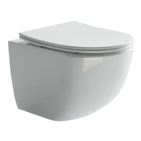 Унитаз подвесной Ceramica Nova Forma безободковый CN3009 (детальная фотография)