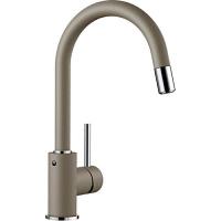 Смеситель для кухни серый беж Blanco Mida-S