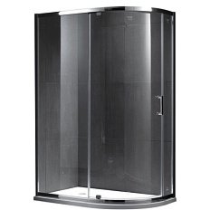Душевой уголок Gemy Sunny Bay 100x90 см профиль хром