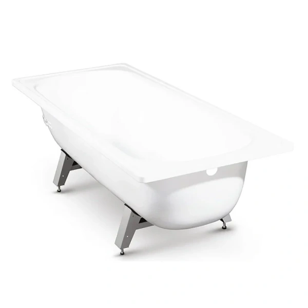 Стальная ванна ВИЗ Antika 170x70 A-70001 (1700х700х400мм) белый, в комплекте с ножками 1ce Donna Vanna (детальная фотография), современныe, hi-tech