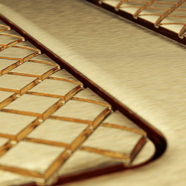 Клавиша смыва Tece TECEsolid латунь с текстурой ромбы 9240436 (детальная фотография), в наличии