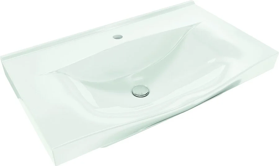 Раковина керамическая Cersanit STRIM S-UM-STR80/1-w 80.5х48.5 см (детальная фотография)