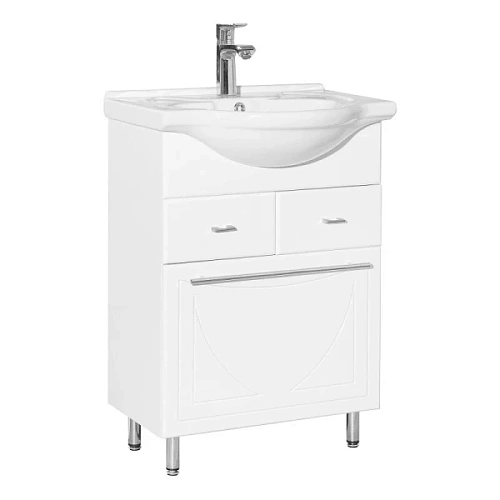 Тумба под раковину напольная Style Line Лана 56 см белая - фото 1