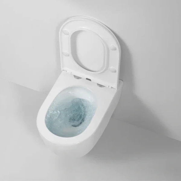 Унитаз подвесной BERGES Tornas с сиденьем 082137 (детальная фотография), современные, hi-tech, круглые