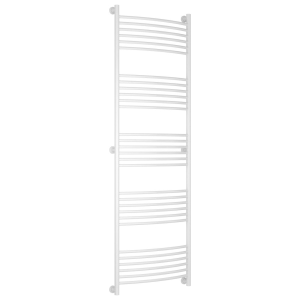 Полотенцесушитель водяной, цвет белый перемычка выгнутая Богема+ 1900х600 12-0221-1960 (детальная фотография)