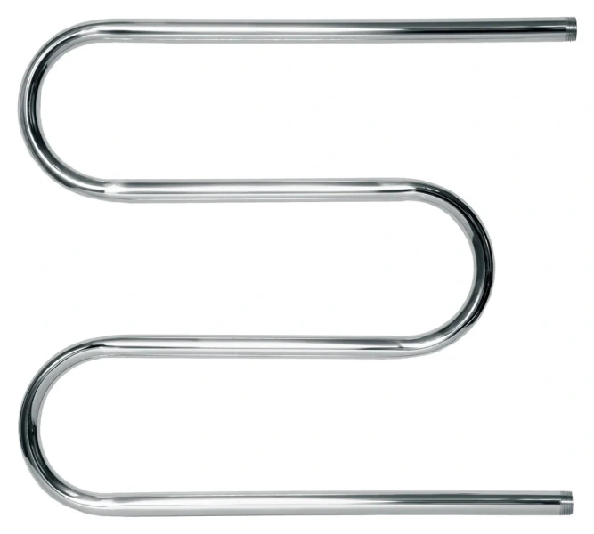 Полотенцесушитель водяной Ника Simple 50x70 см хром М 3/4 50/70 (детальная фотография), современные, hi-tech