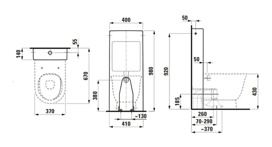 Унитаз напольный Laufen The New Classic белый 8.2385.1.000.000.1 (детальная фотография), безободковые, сиденье с микролифтом 