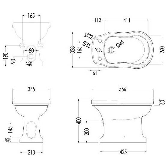 Схема (детальная фотография), напольные, приставные
