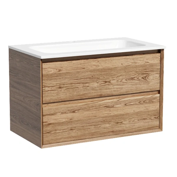 Тумба под раковину подвесная Sancos Marmi 2.0 80 см дуб чарльстон MR2.080ECH (детальная фотография)