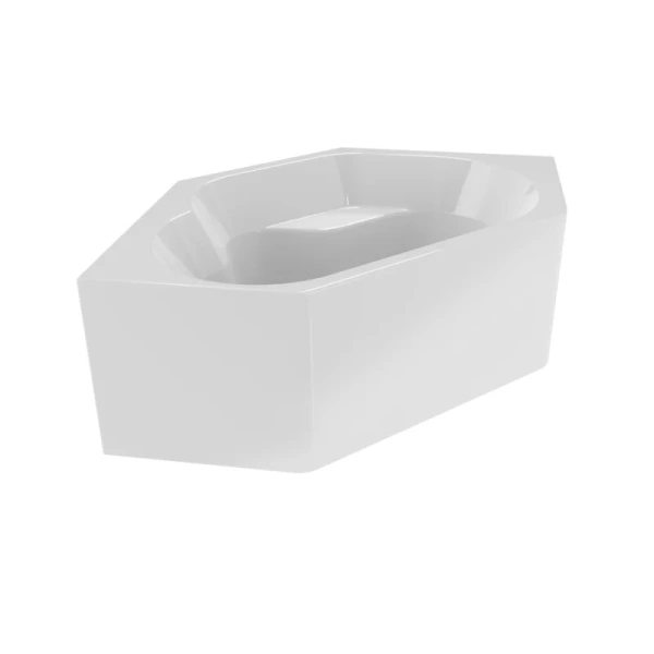 Ванна акриловая Riho Winnipeg Plug & Play, B010011005, 145 x 145 см, цвет белый (детальная фотография), асимметричные