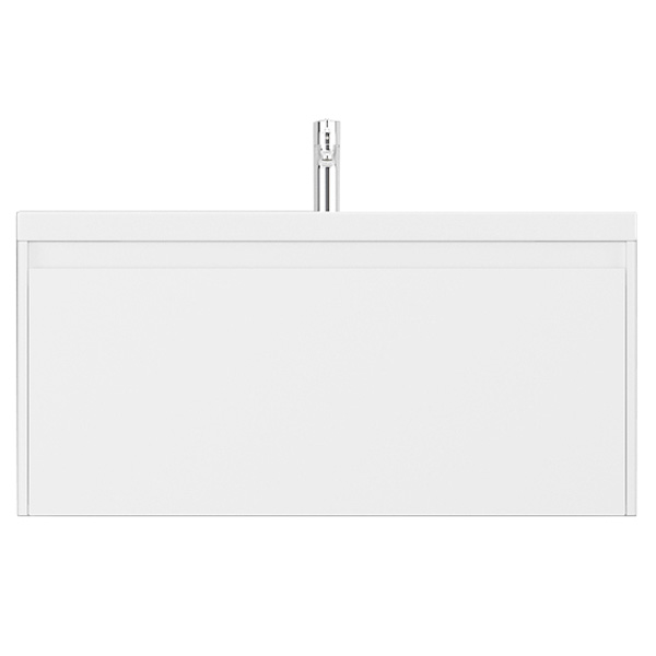 Тумба под раковину подвесная Velvex Klaufs 99 см белая tpKLA.100.1Y-616.216 (детальная фотография)