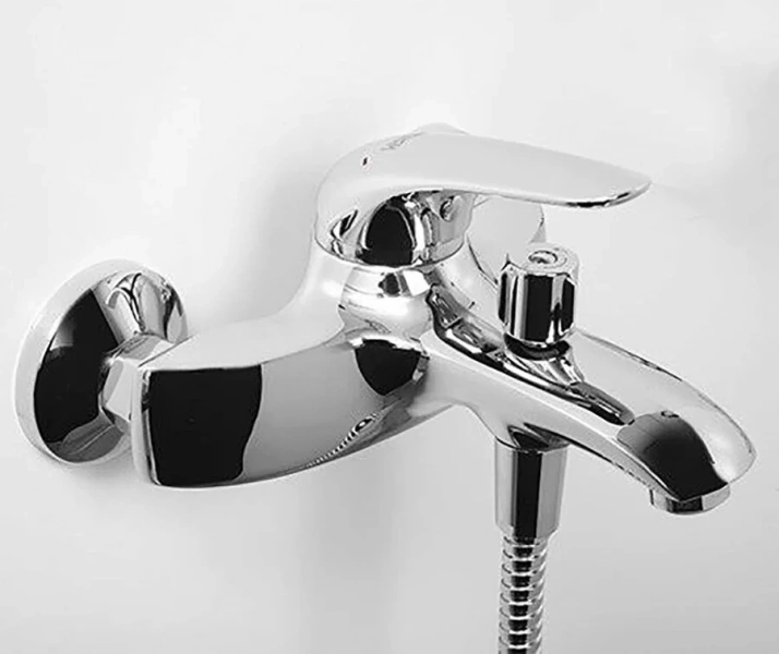 Смеситель для ванны WasserKRAFT Rossel с коротким изливом 2801 (детальная фотография), хром