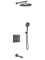 Душевой комплект Vincea Inspire вороненая сталь