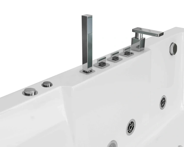 Ванна акриловая Grossman 170x80 см с правая GR-17000-1R (детальная фотография), асимметричные