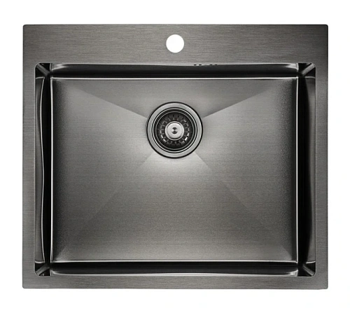 Мойка для кухни Paulmark Brim 59 вороненая сталь - фото 2