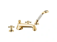 Смеситель для ванны Kludi 1926 позолоченный