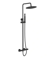 Душевая стойка BelBagno Uno черная матовая